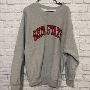 Vintage Steve & Barrys Ohio State Buckeyes Sweatshirt Mens XL Crewneck Gray T10